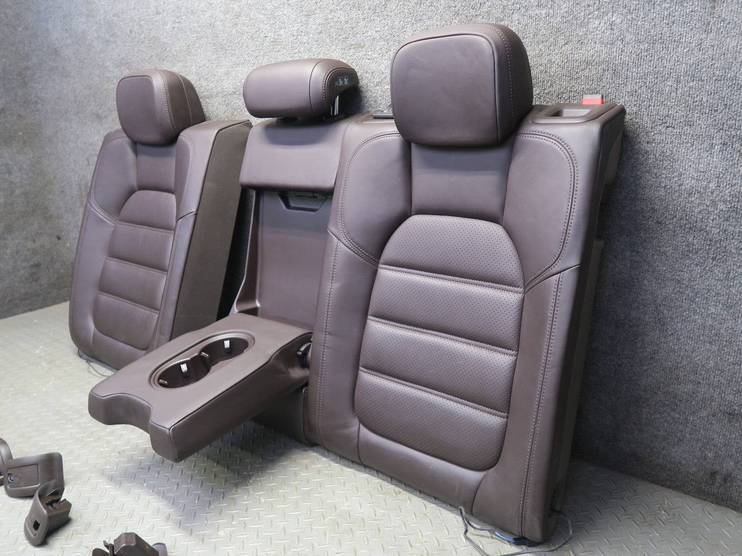 2015-2018 Porsche Macan Front Rear GTS Sport Heated Perforated Leather Seat Set