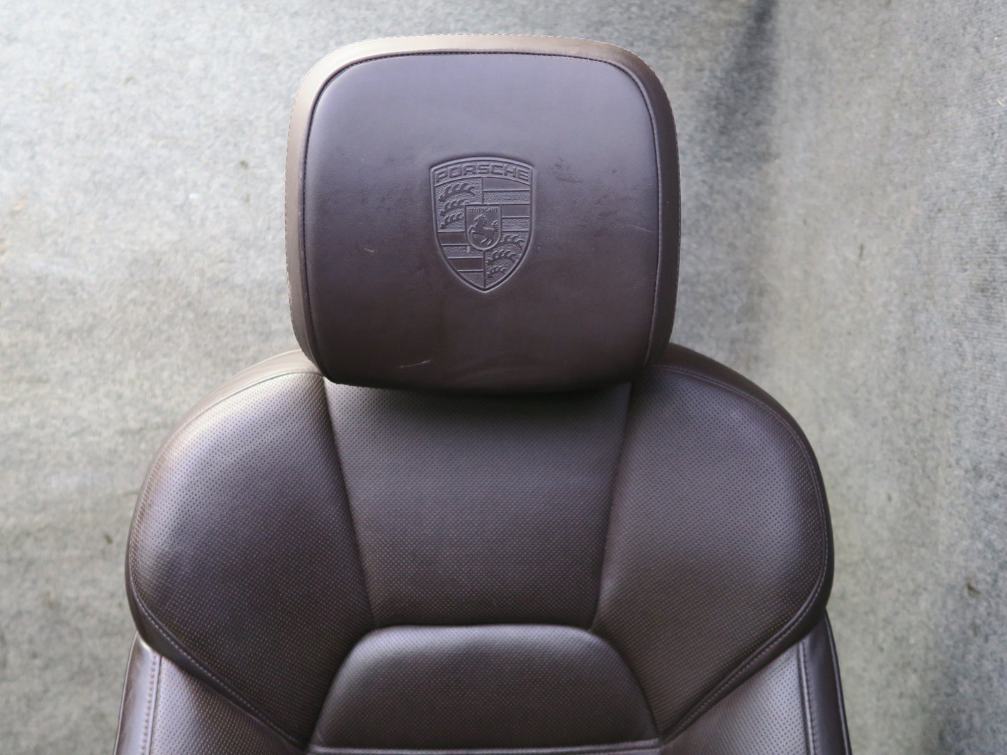 2015-2018 Porsche Macan Front Rear GTS Sport Heated Perforated Leather Seat Set