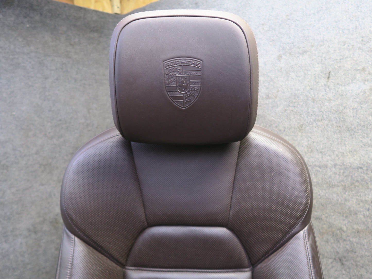 2015-2018 Porsche Macan Front Rear GTS Sport Heated Perforated Leather Seat Set