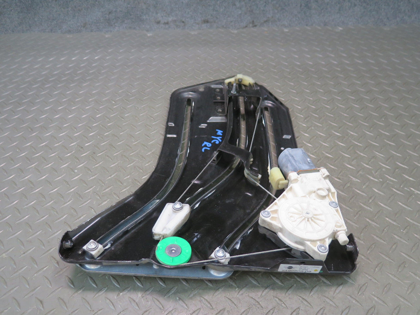 09-15 Mini Cooper S R57 Convertible Rear Left Window Regulator w Motor OEM
