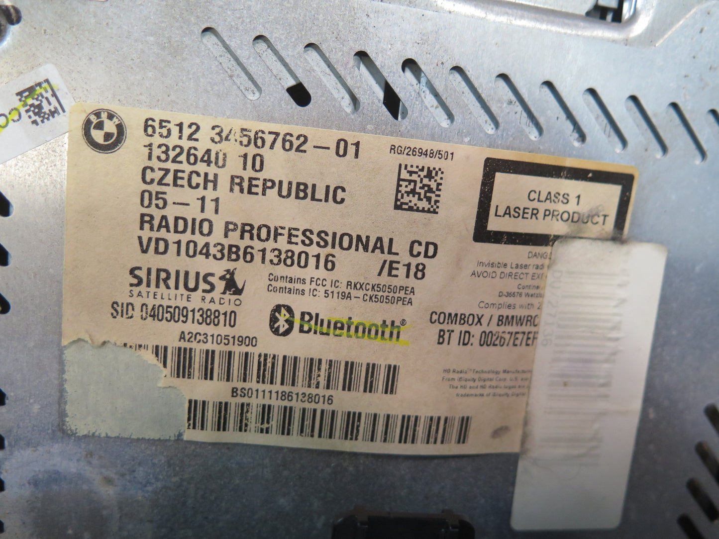 11-12 Mini Cooper R55 R56 R58 R59 R57 Speedometer w Radio CD Player Receiver OEM