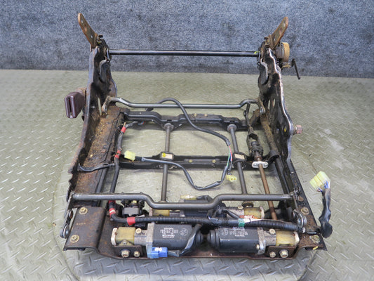 86-88 Toyota Supra MA70L Front Left Seat Lower Frame Track w Motors OEM