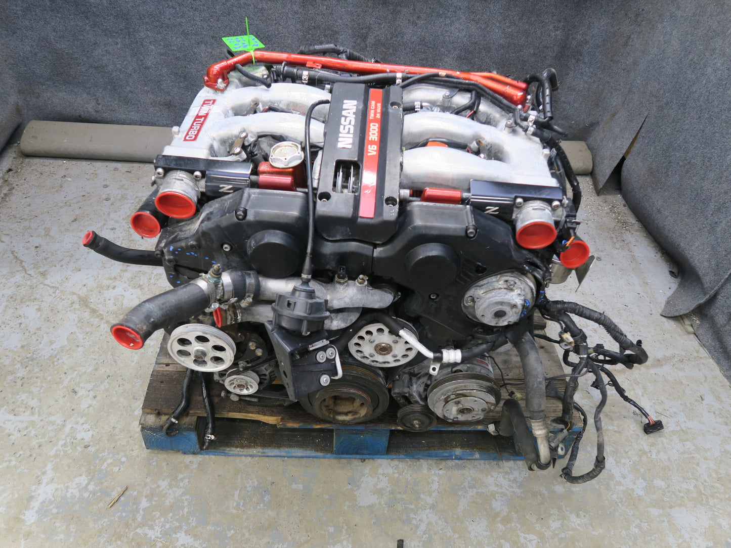 91-92 Nissan Z32 300ZX 3.0L VG30DTT AT VIN C 4th Digit Engine Motor w Turbo 133k