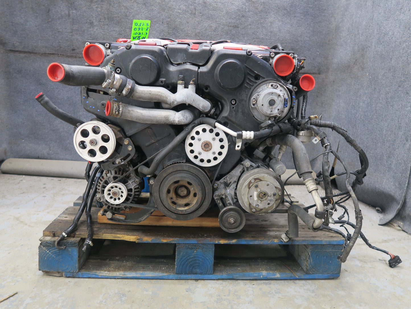91-92 Nissan Z32 300ZX 3.0L VG30DTT AT VIN C 4th Digit Engine Motor w Turbo 133k