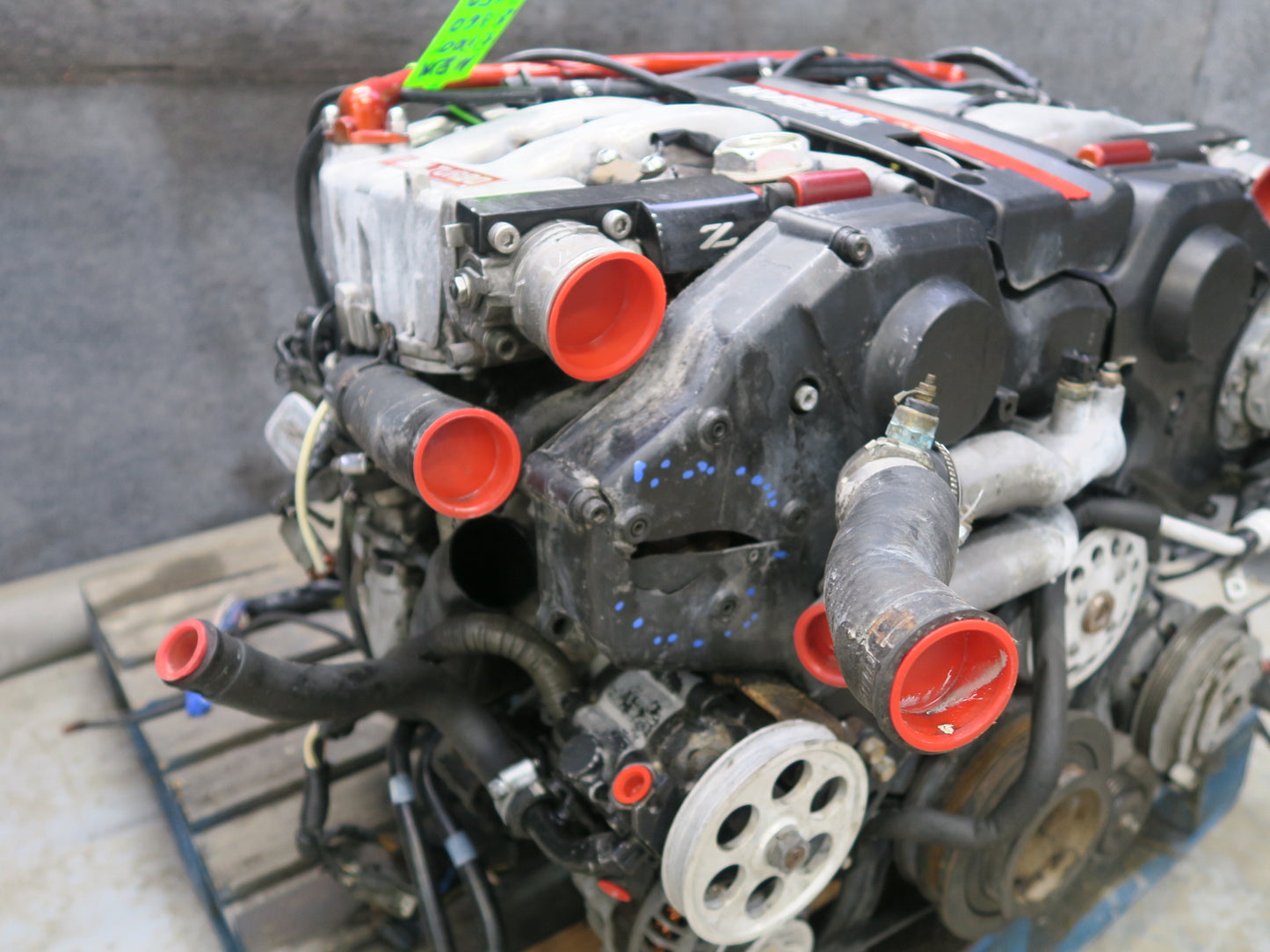 91-92 Nissan Z32 300ZX 3.0L VG30DTT AT VIN C 4th Digit Engine Motor w Turbo 133k