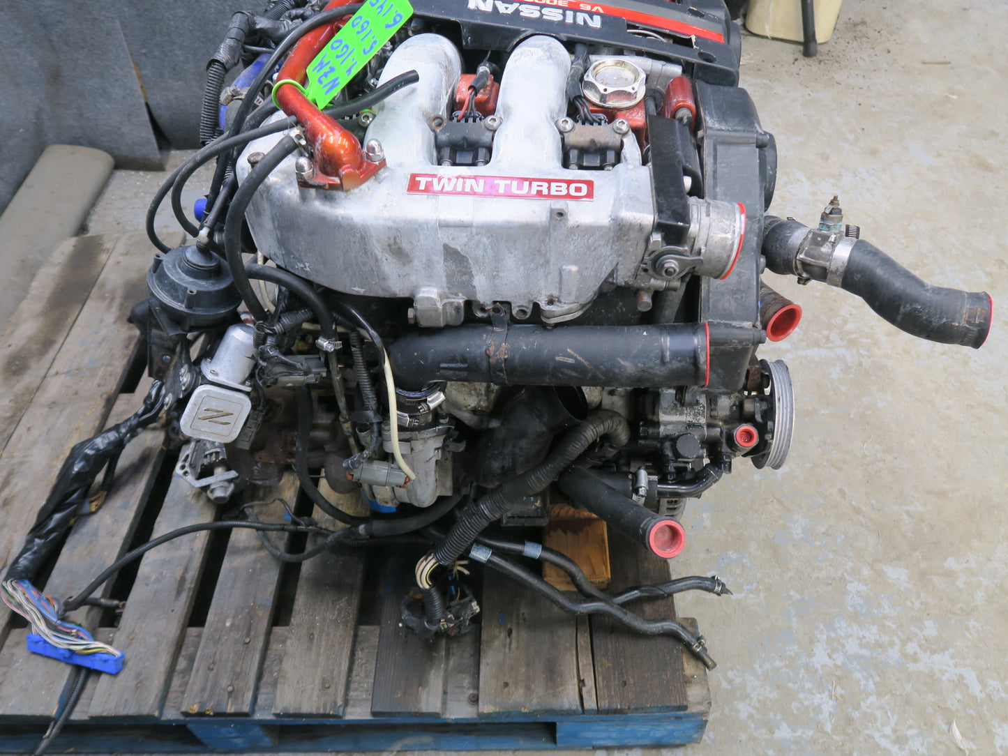 91-92 Nissan Z32 300ZX 3.0L VG30DTT AT VIN C 4th Digit Engine Motor w Turbo 133k