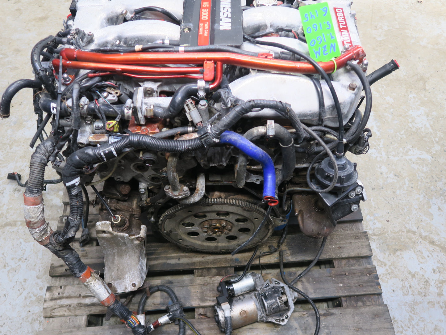 91-92 Nissan Z32 300ZX 3.0L VG30DTT AT VIN C 4th Digit Engine Motor w Turbo 133k