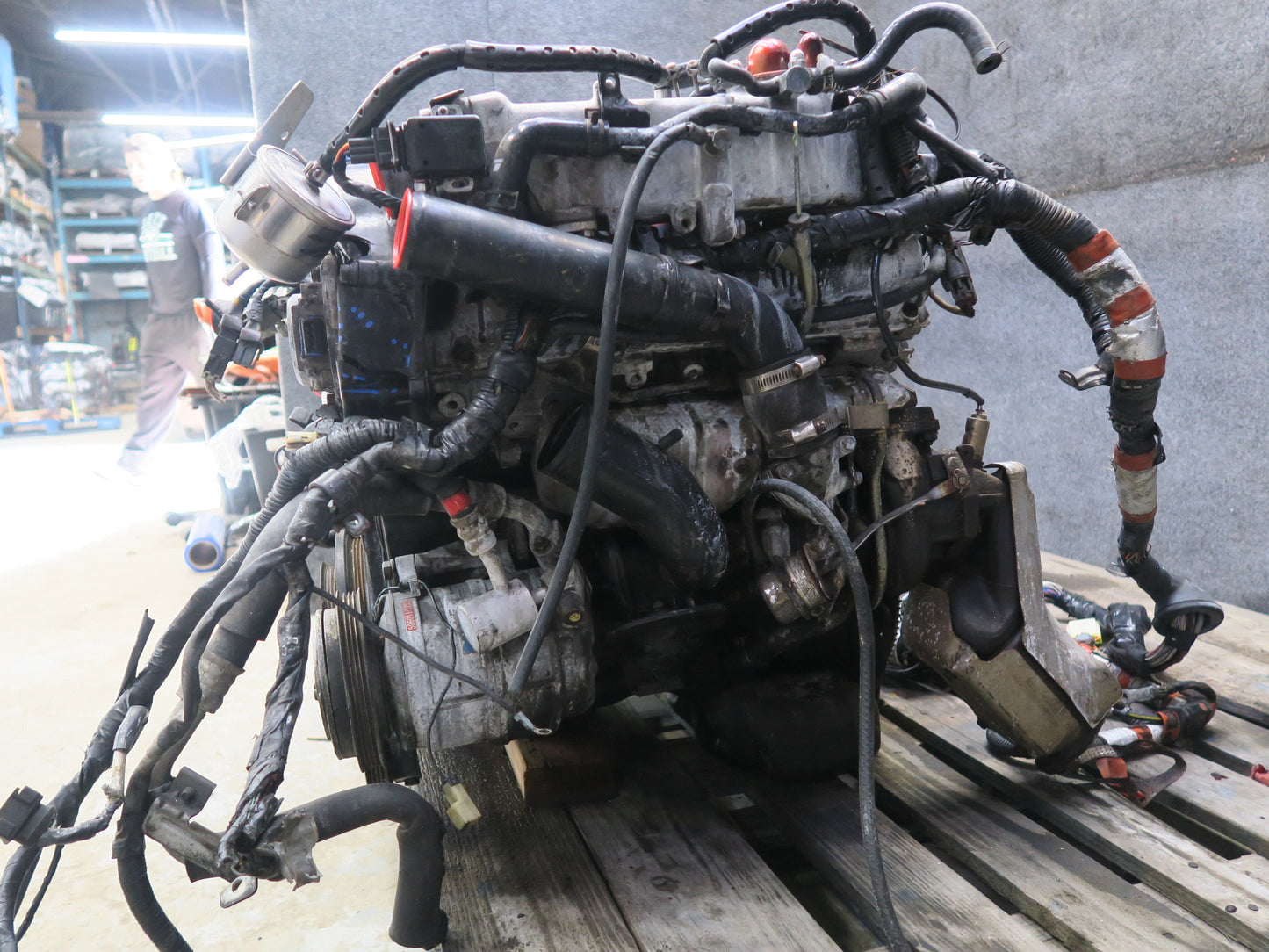 91-92 Nissan Z32 300ZX 3.0L VG30DTT AT VIN C 4th Digit Engine Motor w Turbo 133k