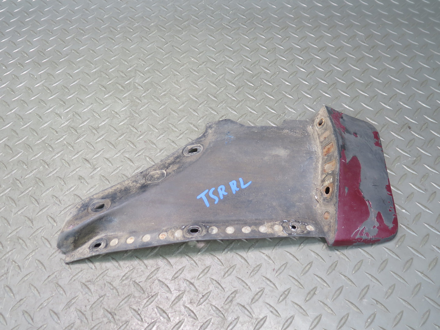 86-92 Toyota Supra MA70L Rear Left & Right MUD Flap Guard Set RED Pearl OEM