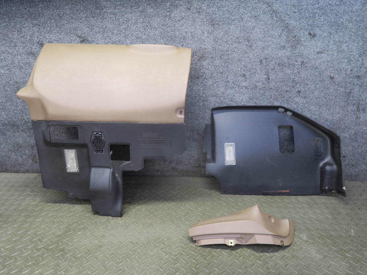 94-99 BMW E36 328iC Dash Front Left & Right Knee Trim Panel Cover Set OEM