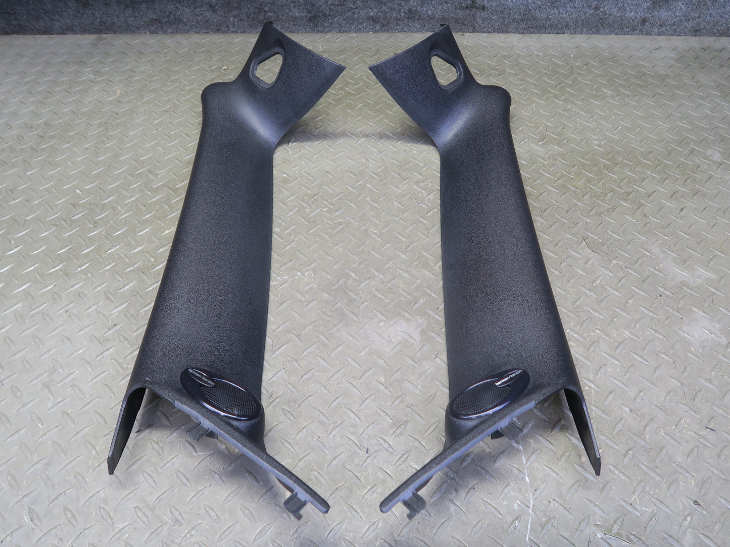 09-15 Mini Cooper R57 Convert Front A Pillar Trim Panel Set Harman Kardon OEM