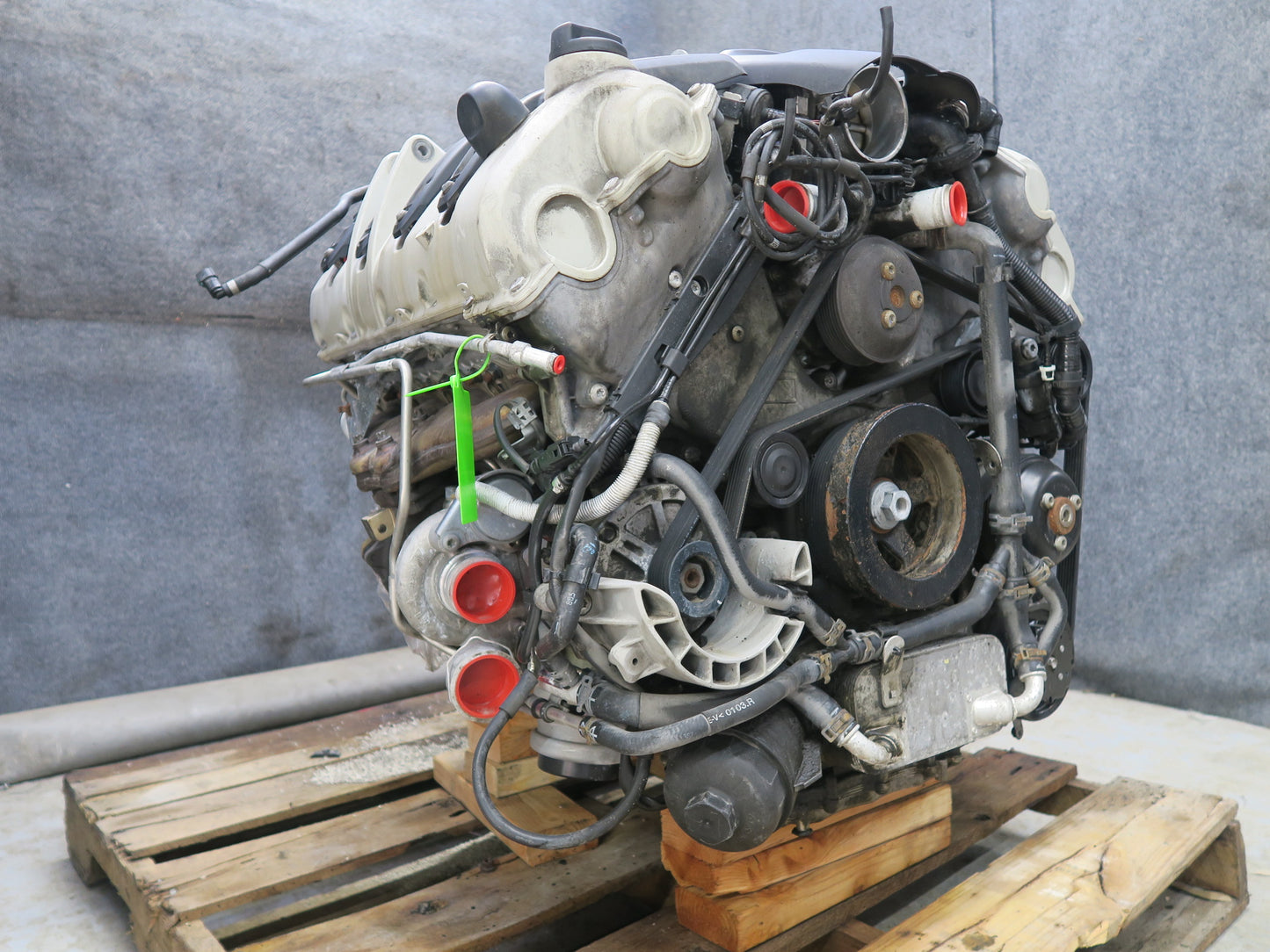 2011-2014 Porsche Cayenne 958 4.8L AWD Turbo V8 M48.52 Complete Engine Motor
