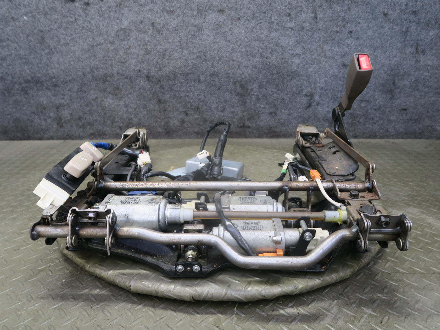 95-00 Lexus SC400 SC300 Front Right Seat Lower Frame Track Rail w Motors OEM