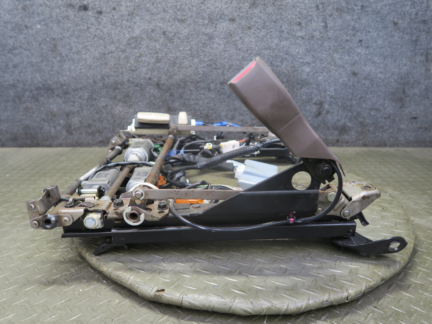95-00 Lexus SC400 SC300 Front Right Seat Lower Frame Track Rail w Motors OEM