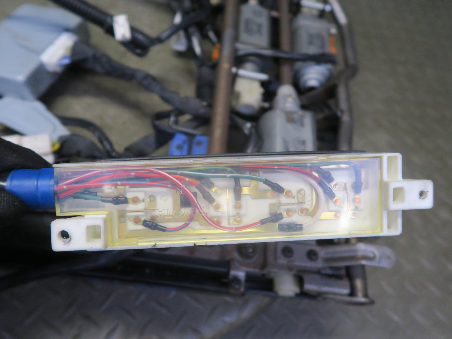 95-00 Lexus SC400 SC300 Front Right Seat Lower Frame Track Rail w Motors OEM