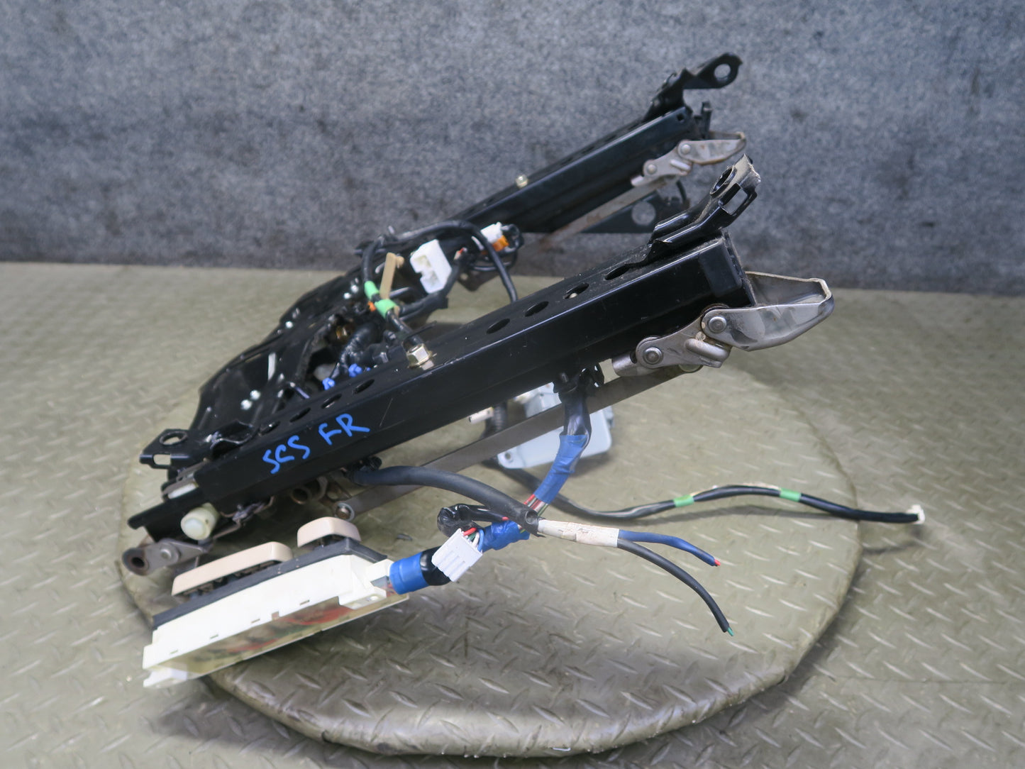 95-00 Lexus SC400 SC300 Front Right Seat Lower Frame Track Rail w Motors OEM