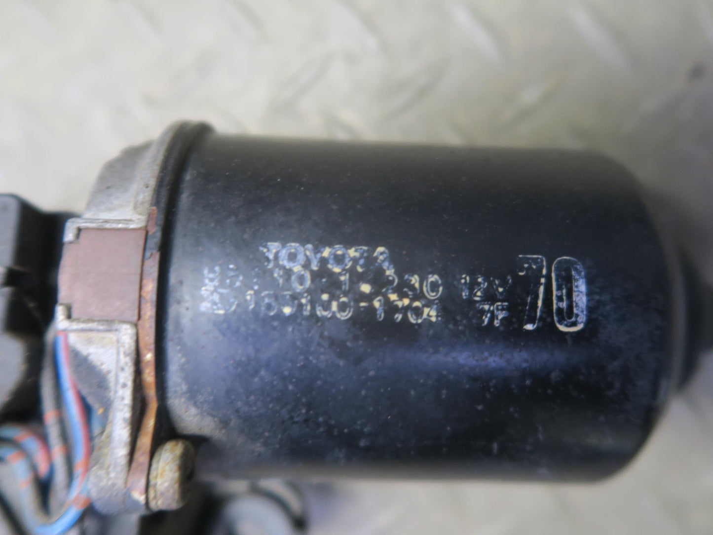 86-92 Toyota Supra MA70L Front Wiper Transmission Linkage w Motor OEM