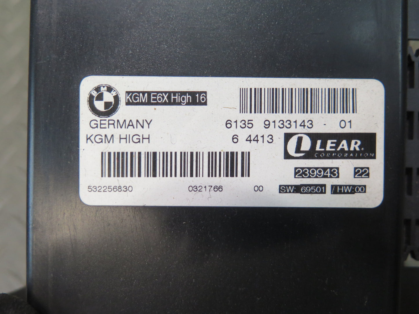 2006-2010 BMW E63 E64 M6 High Body Control Module Unit BCM BCU 9133143
