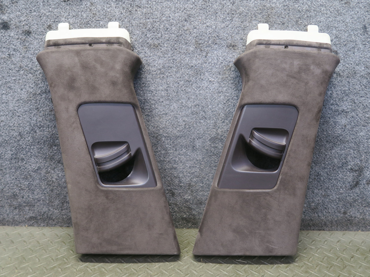 2015-2018 Porsche Macan Interior B Pillar Upper Trim Cover Panel Alcantara Set