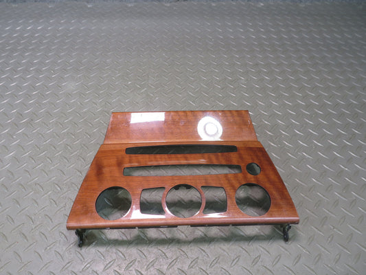 2006-2010 BMW E63 E64 M6 Dash Center Climate Control Wood Trim Bezel Panel