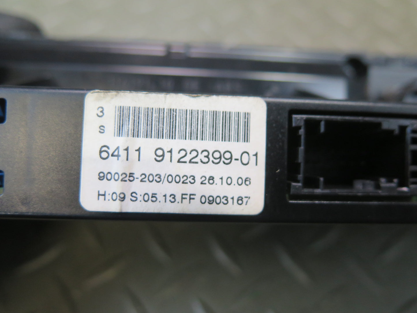 2006-2008 BMW E63 E64 M6 A/C Heater Climate Control Switch Panel 9122399