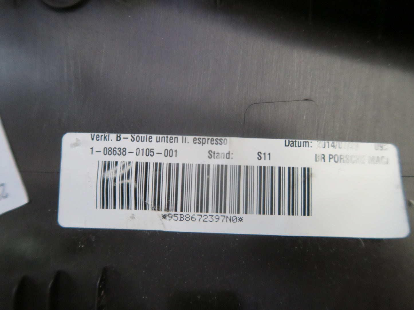 2015-2018 Porsche Macan Interior B Pillar Lower Trim Cover Panel Set of 2