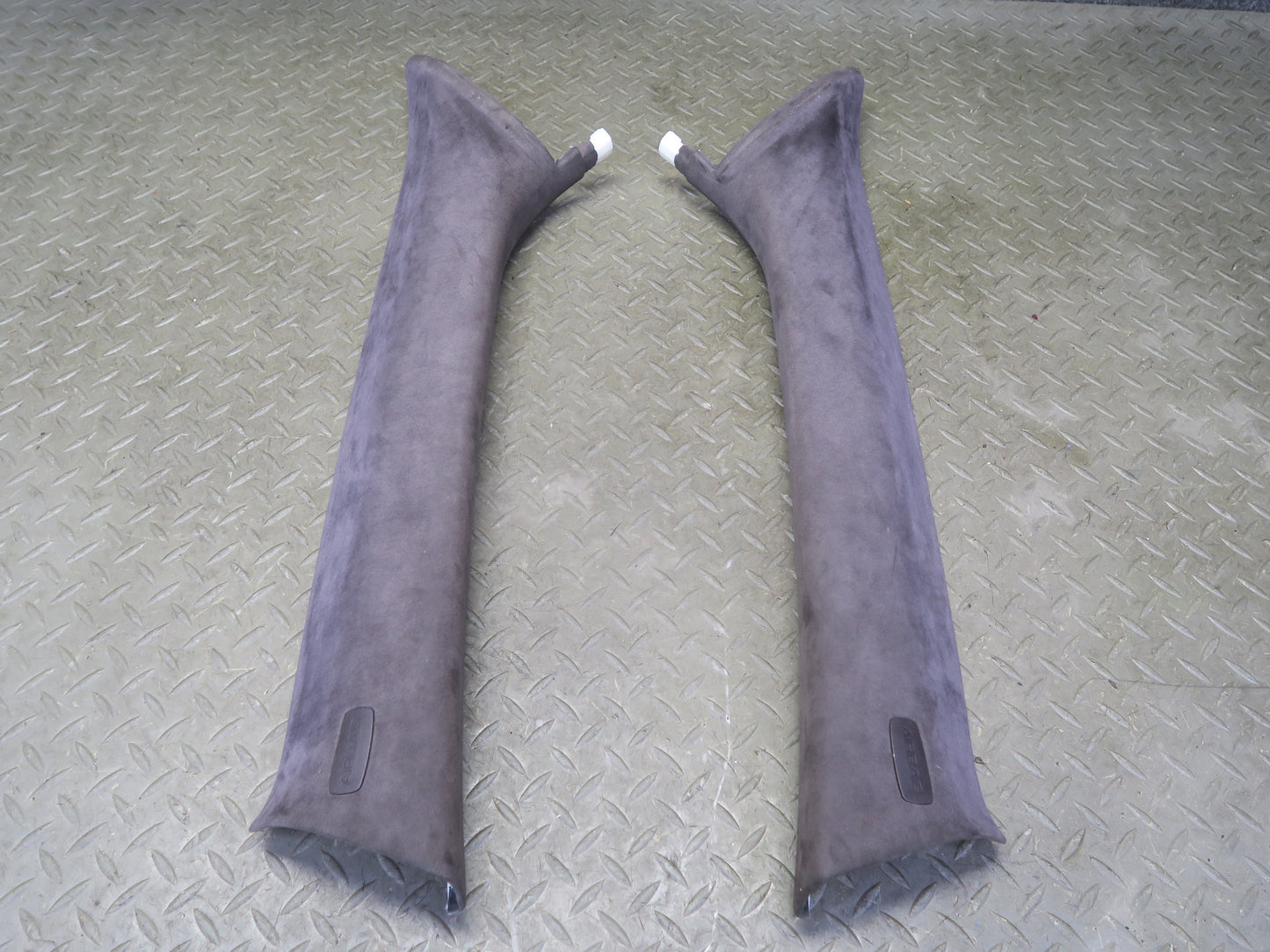 2015-2018 Porsche Macan Interior A Pillar Upper Trim Cover Panel Alcantara Set