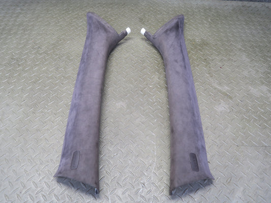 2015-2018 Porsche Macan Interior A Pillar Upper Trim Cover Panel Alcantara Set