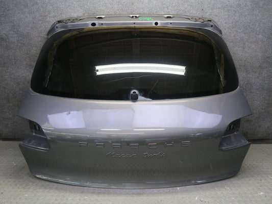 2015-2018 Porsche Macan Rear Trunk Lid Tail Gate W/ Glass Assembly Gray