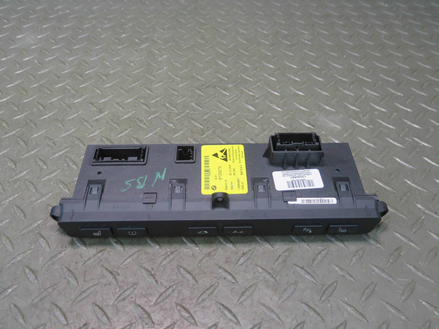 2006-2010 BMW E64 M6 Convertible TOP Roof PDC Heated Seat Switch Panel 9133273