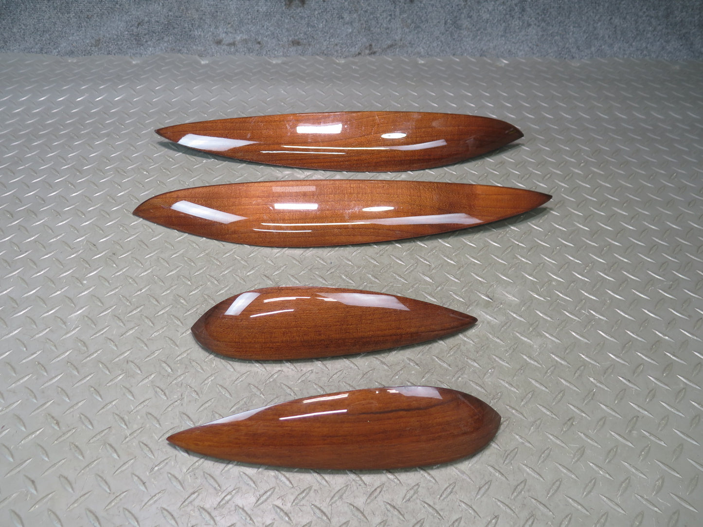 2006-2010 BMW E63 E64 M6 Door Interior Wood Trim Bezel Panel Set of 4