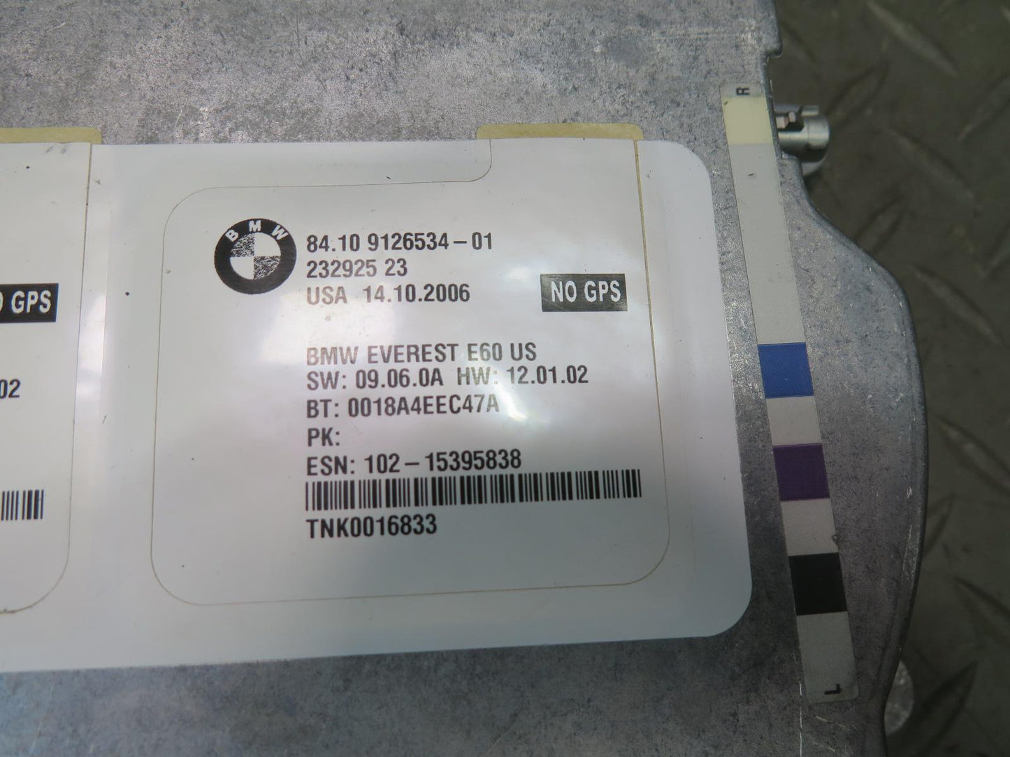 2006 BMW E63 E64 M6 Bluetooth Telematics Communication Control Module 9126534