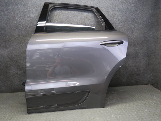 15-18 Porsche Macan Rear Left Door Shell Panel W/ Keyless Handle Window Motor