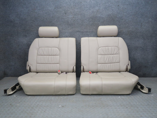 2003-2005 Lexus UZJ100L LX470 Rear Third 3RD ROW Left & Right Leather Seat Set
