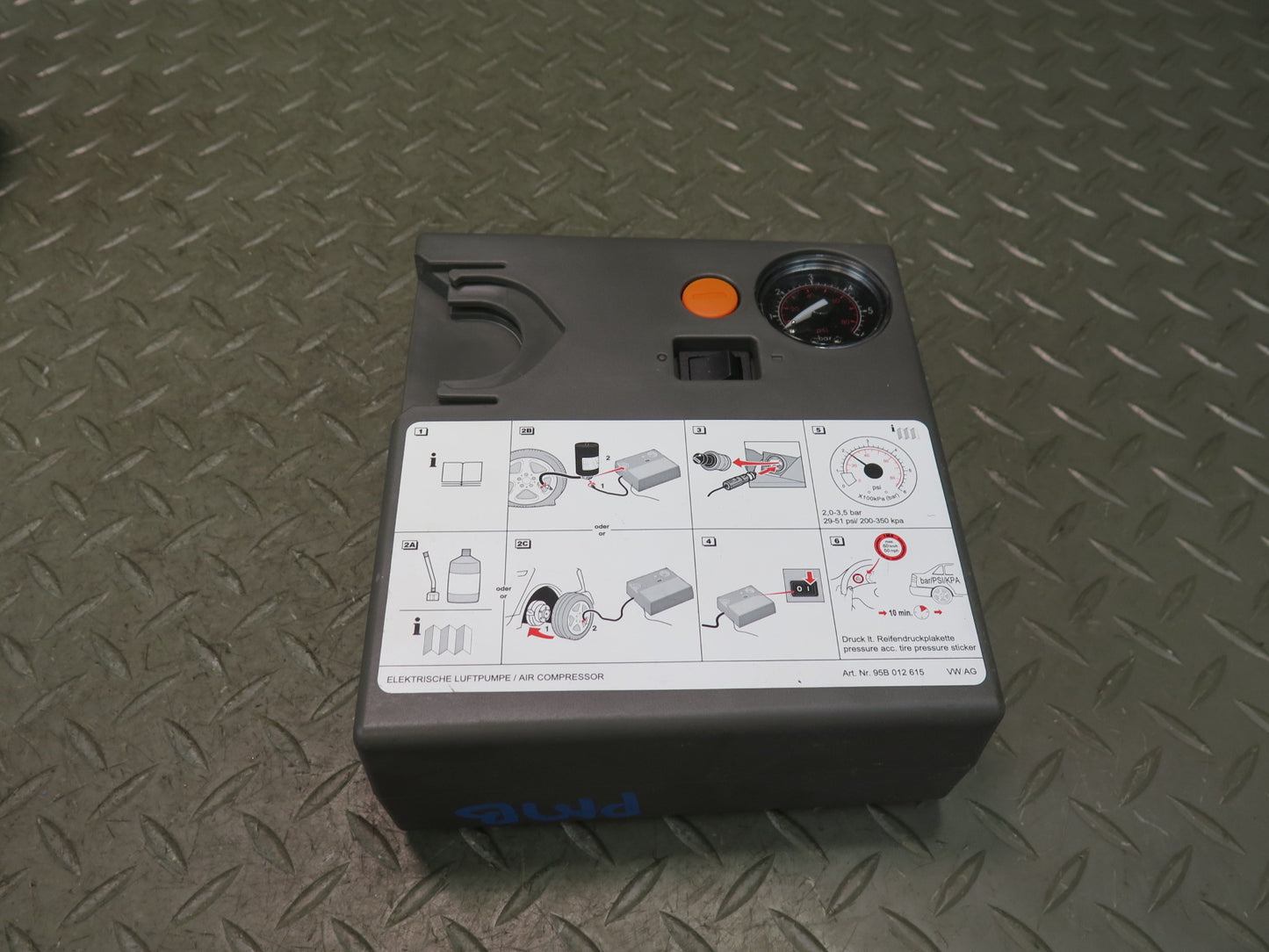 2015-2018 Porsche Macan Trunk Spare Tire Air Compressor Pump W/ Foam