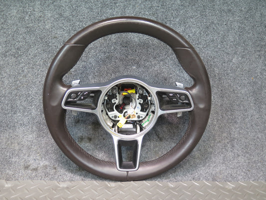 2015-2018 Porsche Macan Leather Steering w Controls & Paddles
