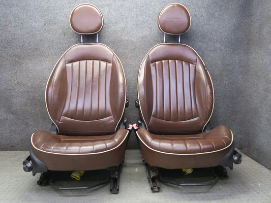 09-15 Mini Cooper R57 Convertible Set of 2 Front Sport Leather Seat OEM