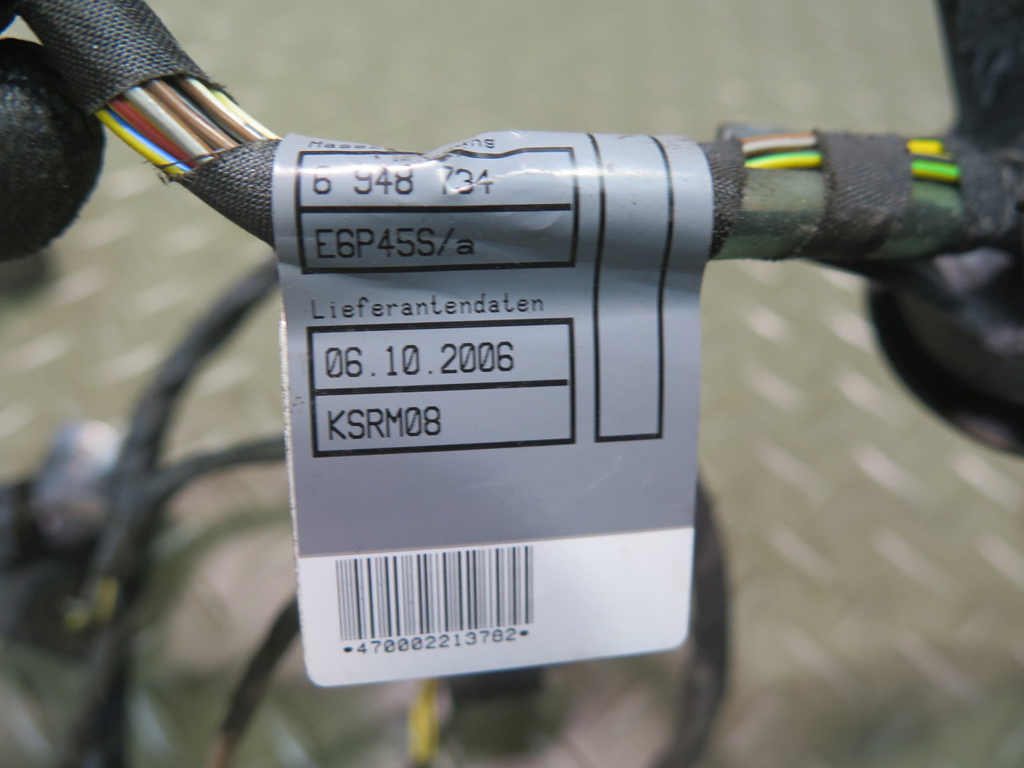 2006-2010 BMW E63 E64 M6 Rear Bumper PDC Parking Distance Sensor Wiring Set
