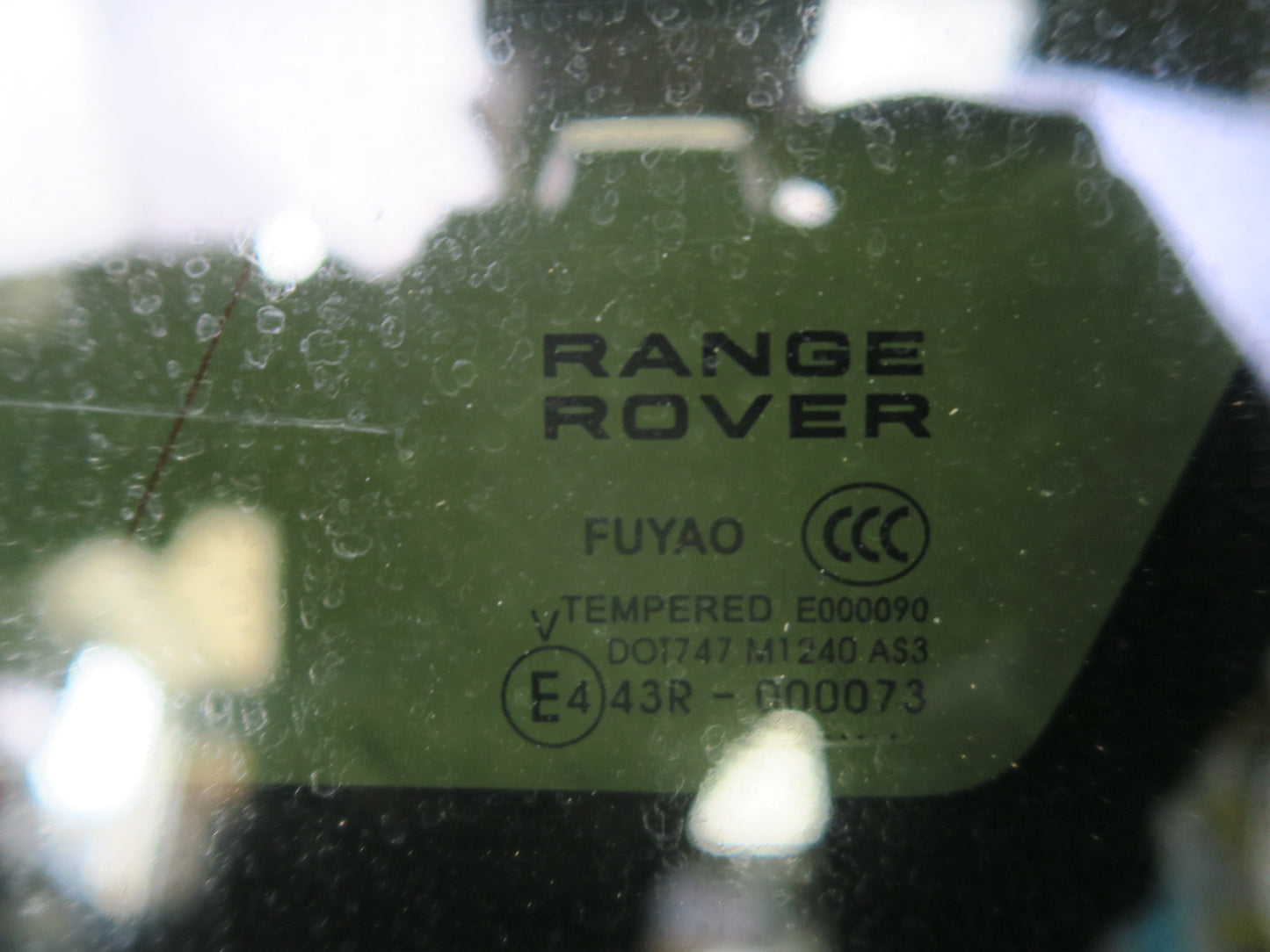 2014-2022 Range Rover Sport L494 Rear Right Quarter Glass Window