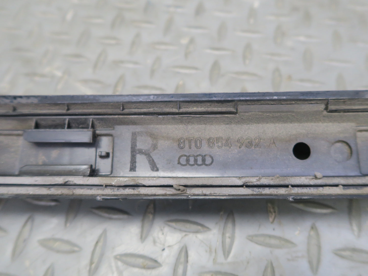 08-16 Audi B8 S5 Coupe Set of 2 Side Rocker Panel Trim Molding Black OEM