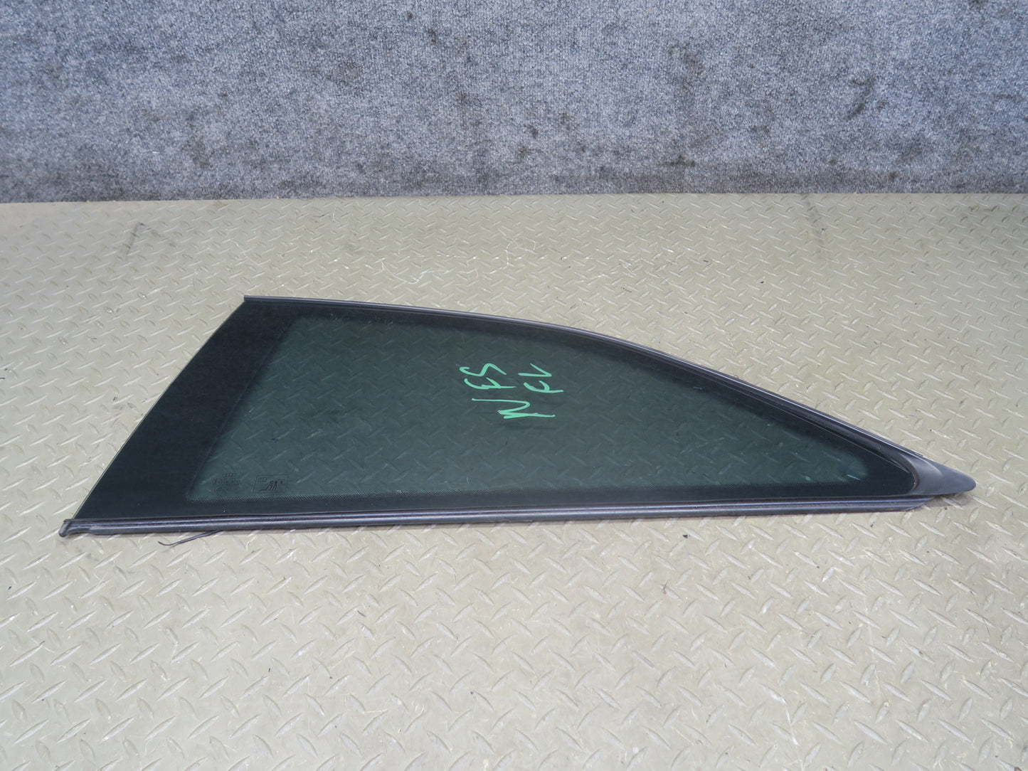08-17 Audi 8T S5 Coupe Rear Left Driver Side Quarter Window Glass OEM