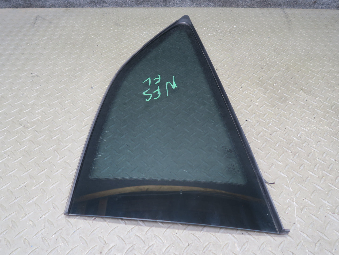 08-17 Audi 8T S5 Coupe Rear Left Driver Side Quarter Window Glass OEM