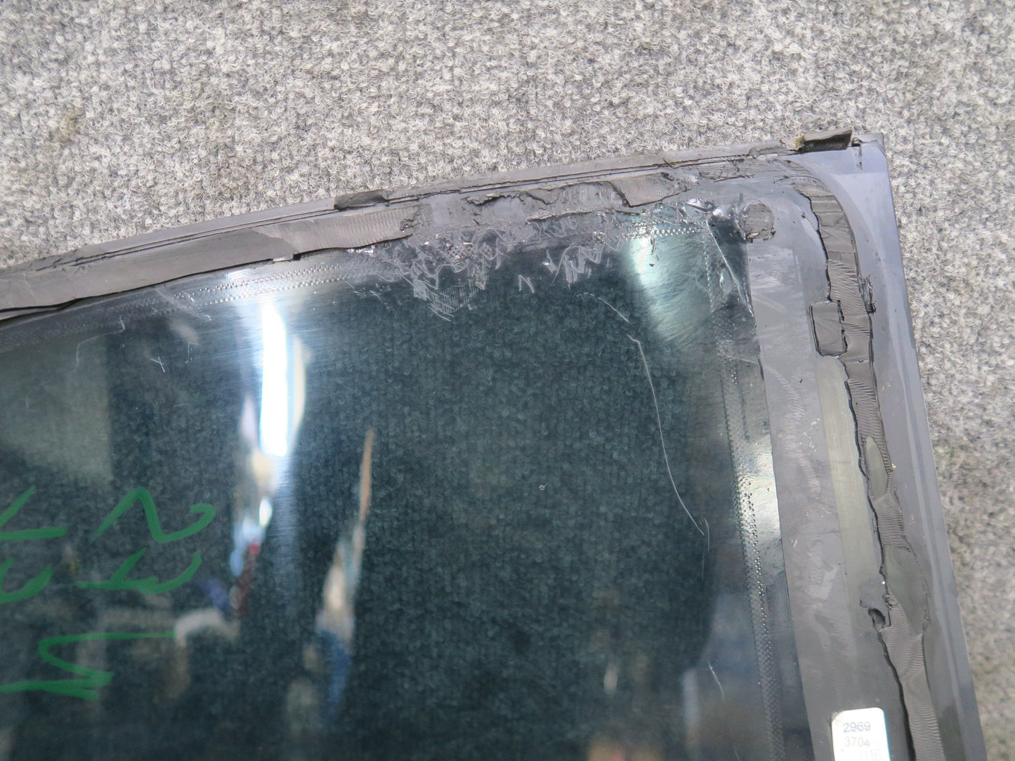 08-17 Audi 8T S5 Coupe Rear Left Driver Side Quarter Window Glass OEM