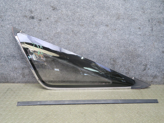 86-88 Toyota Supra MA70L Rear Left Quarter Glass Window w Molding Trim Set OEM