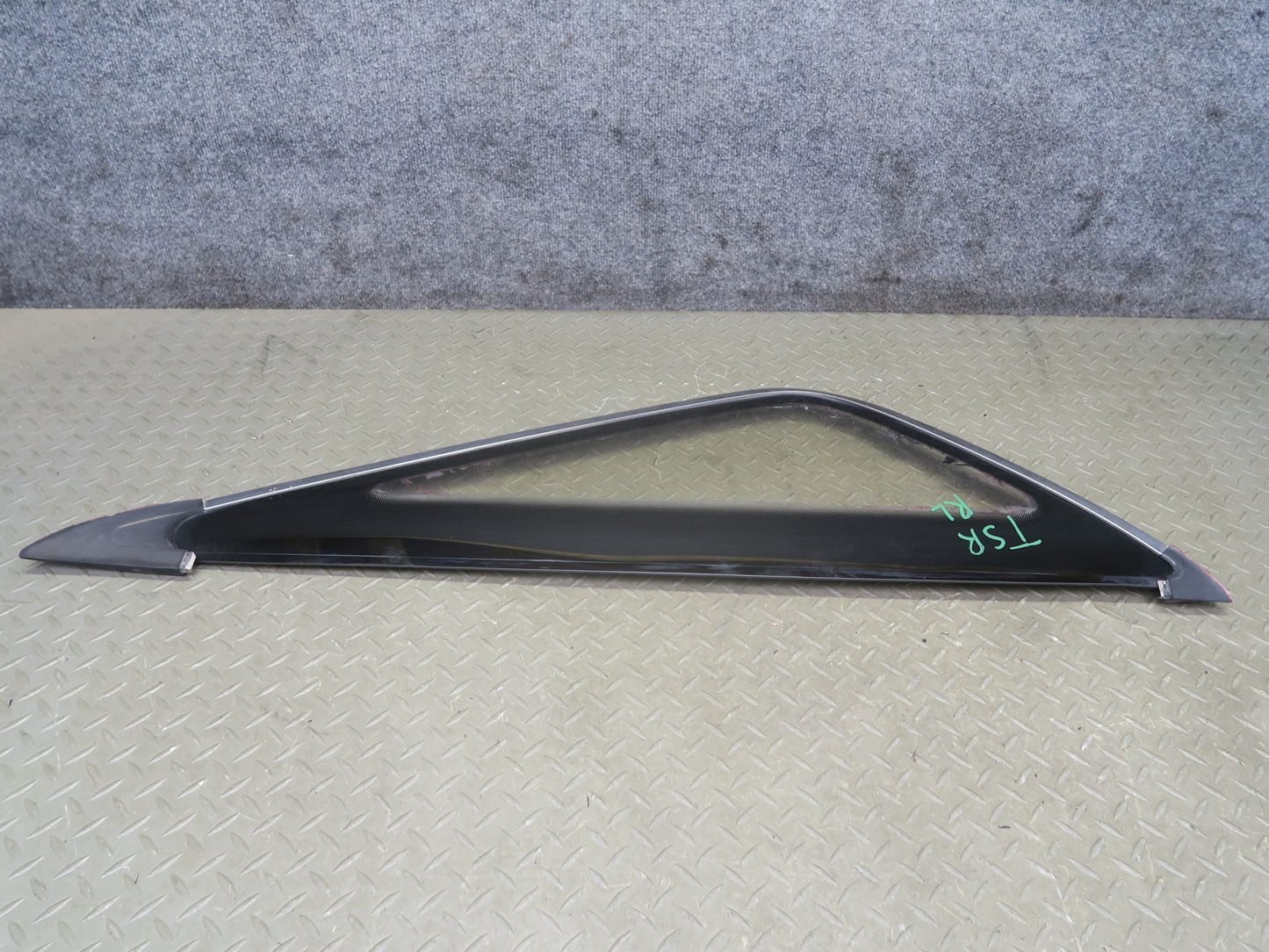 86-88 Toyota Supra MA70L Rear Left Quarter Glass Window w Molding Trim Set OEM