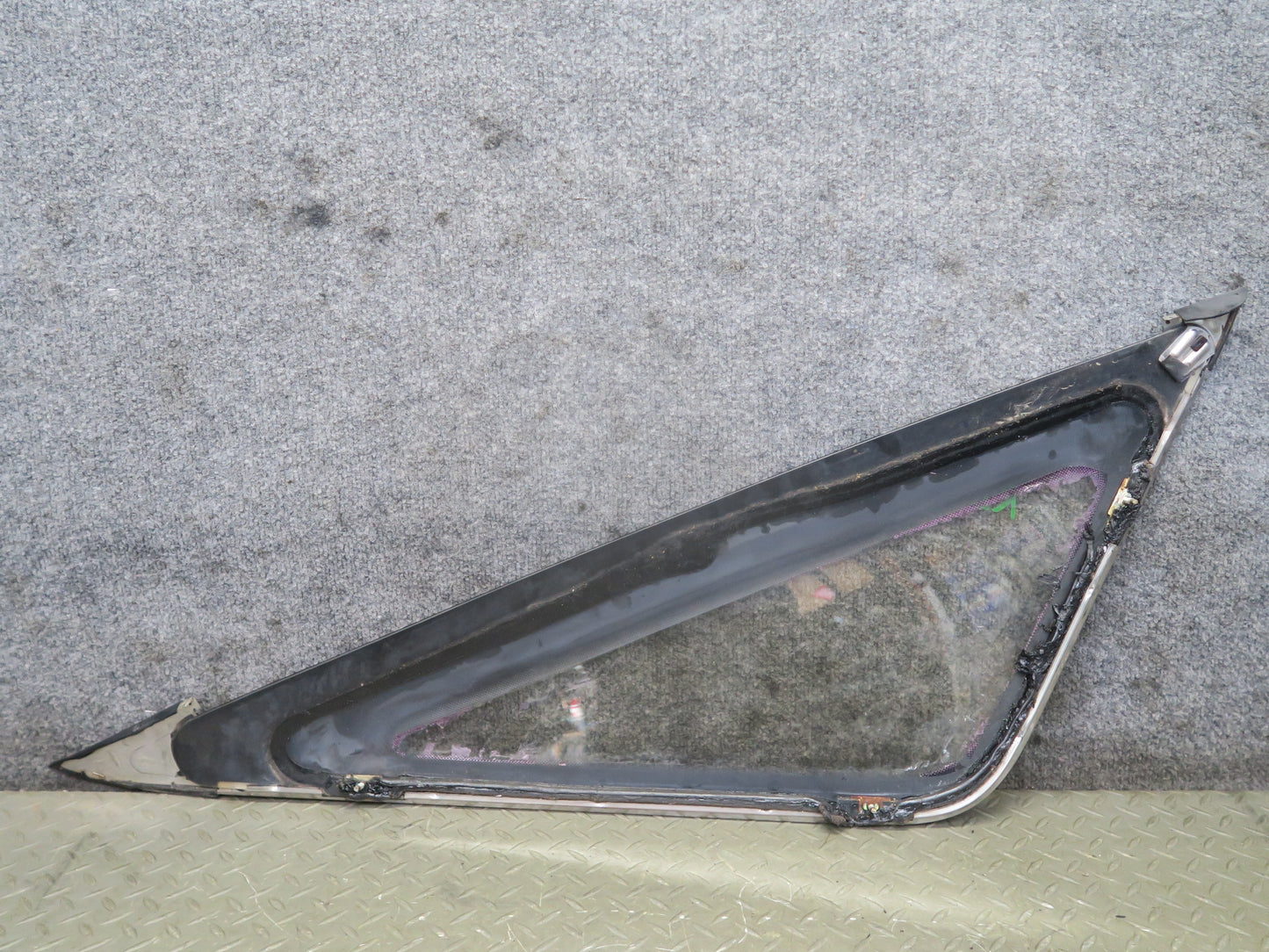 86-88 Toyota Supra MA70L Rear Left Quarter Glass Window w Molding Trim Set OEM