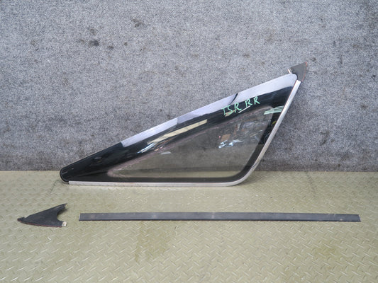 86-88 Toyota Supra MA70L Rear Right Quarter Glass Window w Molding Trim Set OEM