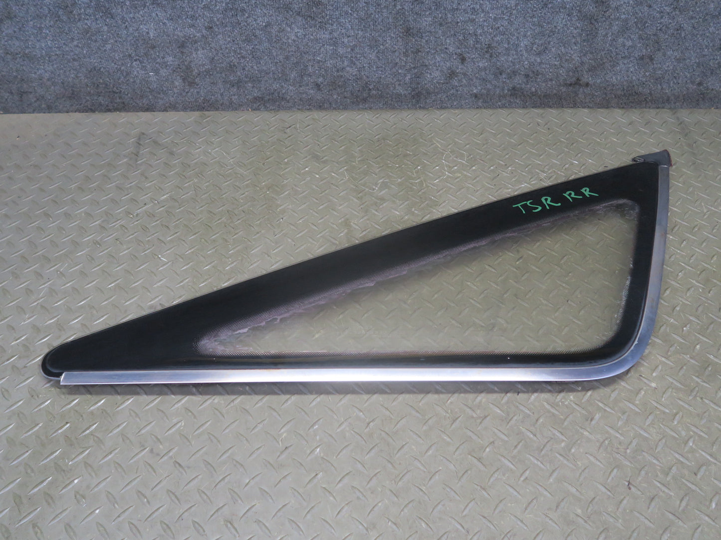 86-88 Toyota Supra MA70L Rear Right Quarter Glass Window w Molding Trim Set OEM