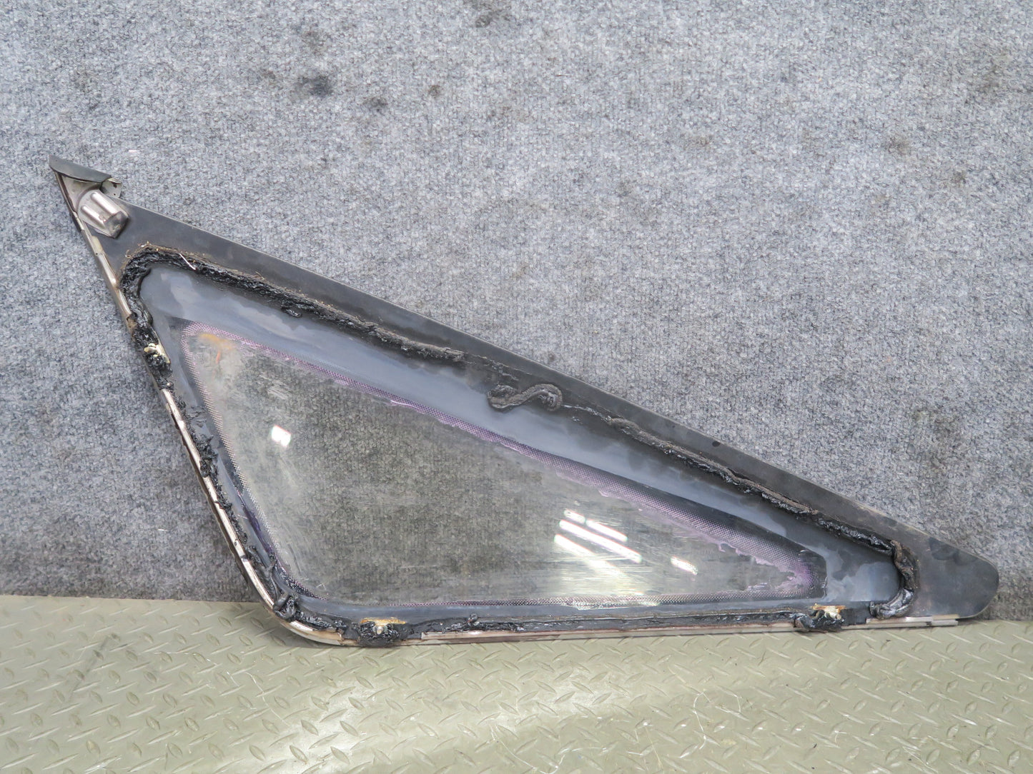 86-88 Toyota Supra MA70L Rear Right Quarter Glass Window w Molding Trim Set OEM