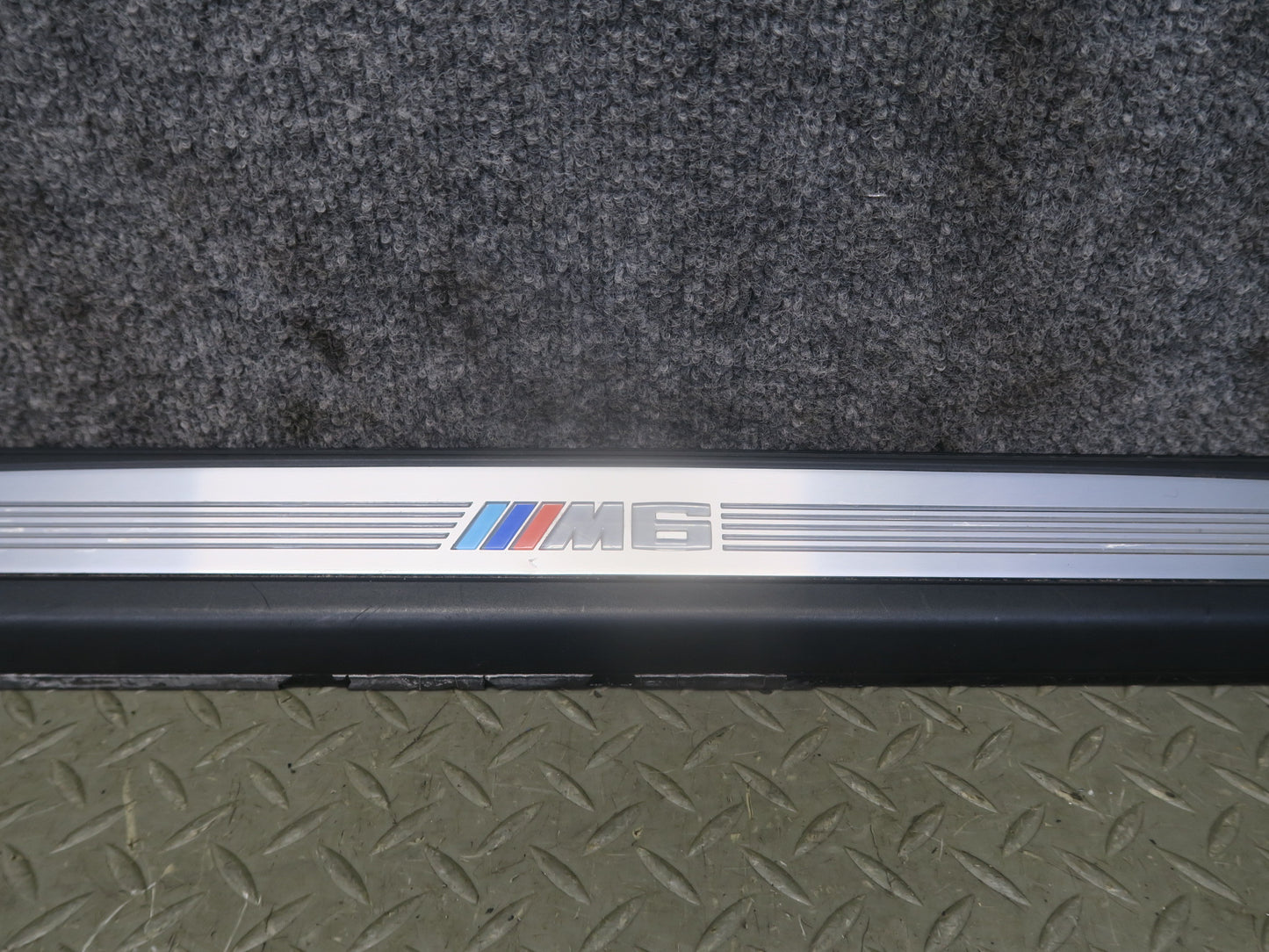 2006-2010 BMW E63 E64 M6 Door Illuminated Scuff Sill Plate Trim Panel Set of 2